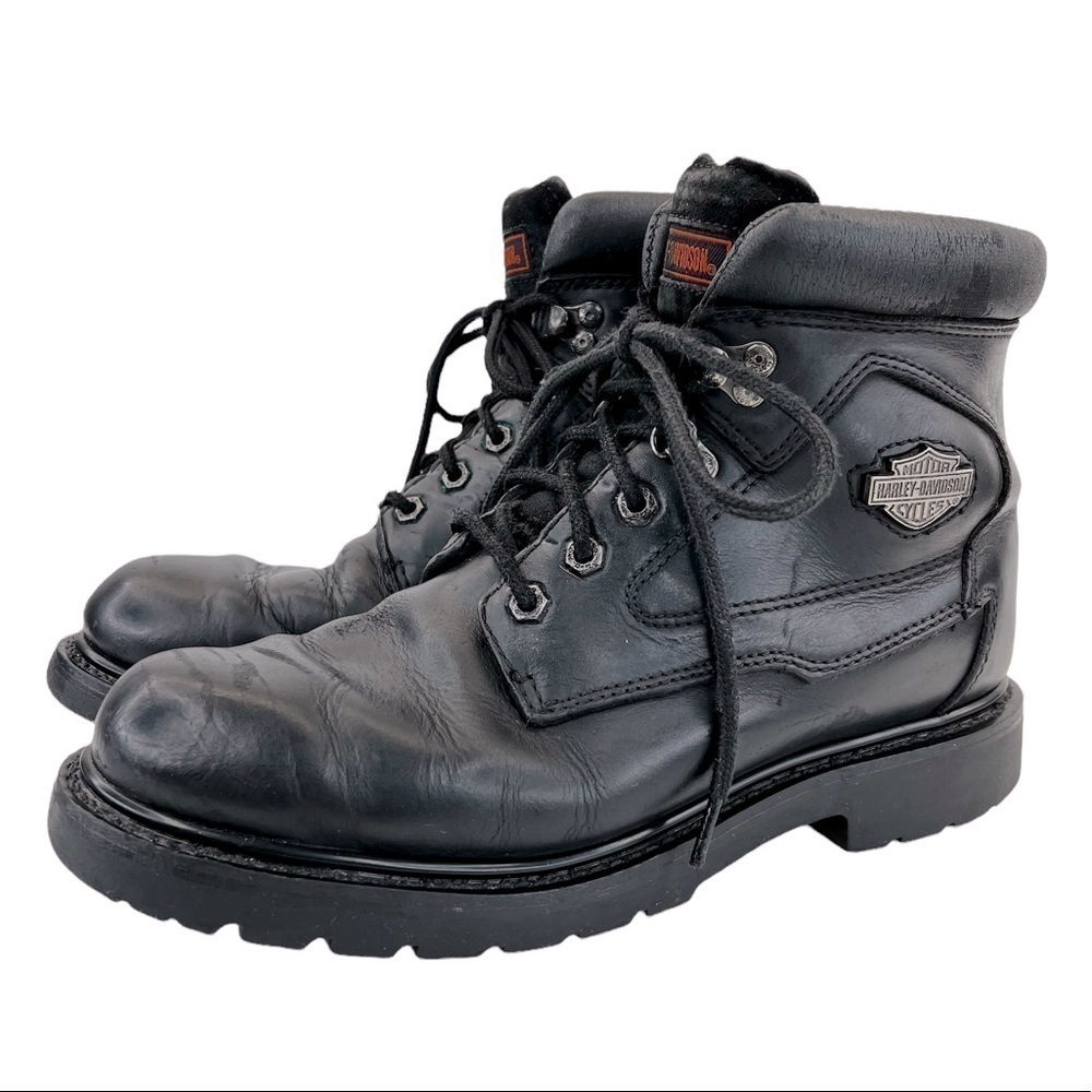 Harley-Davidson Men’s Motorcycle Biker Lace Up Boots - Picture 4 of 15